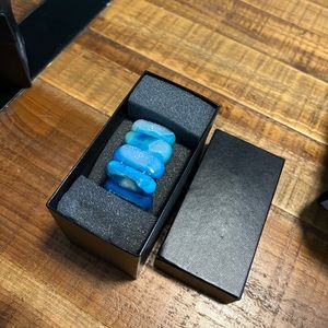 NIB - Colleen Lopez Druzy Stretch light blue bracelet